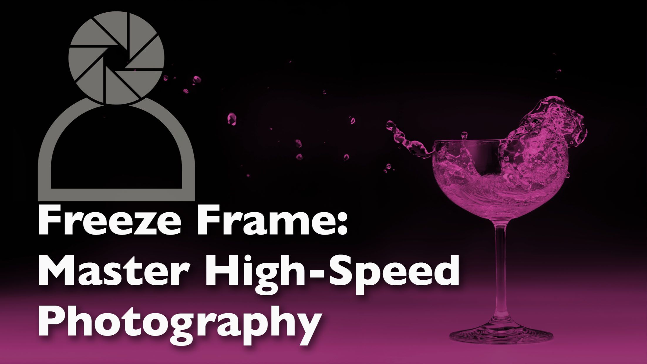 header graphic for a blog post about freezing motion in photography