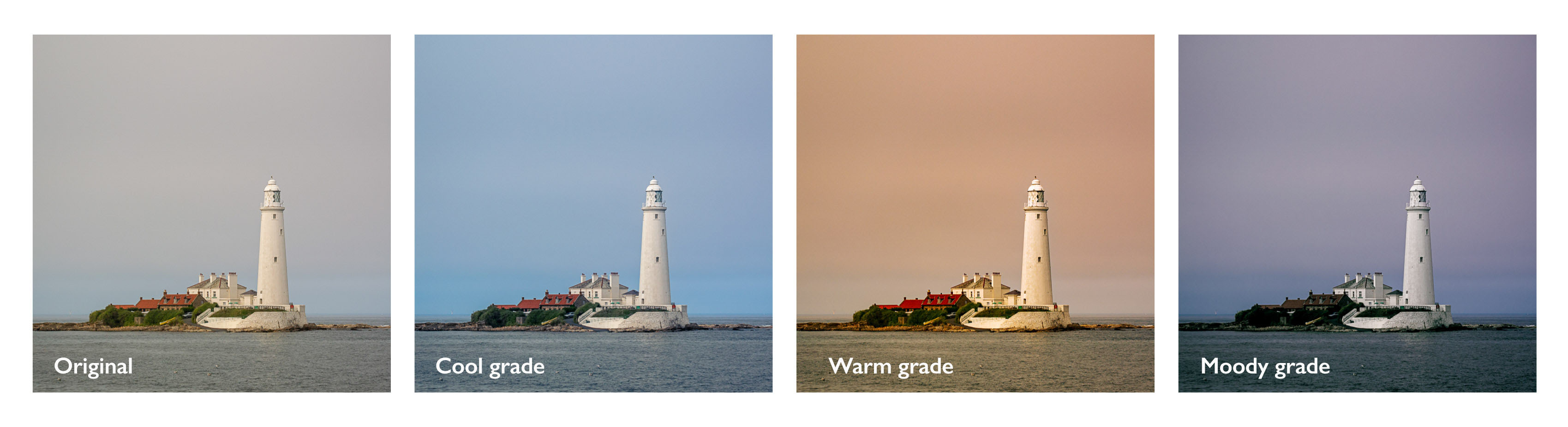 Colour grading impact example.